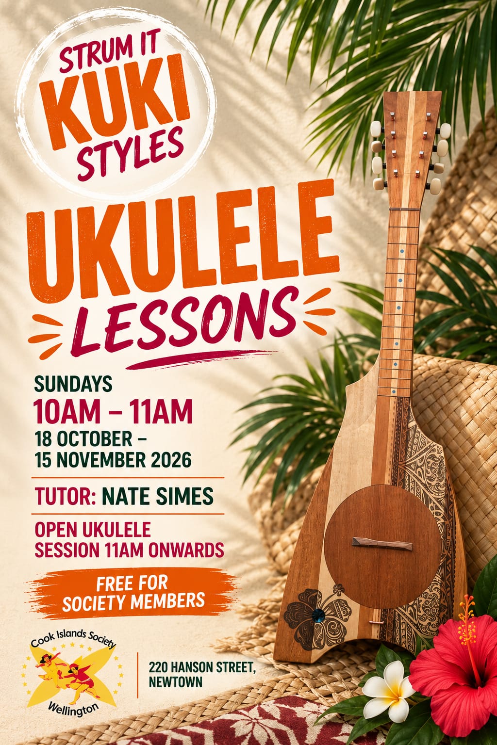 2026-10-Ukulele-Classes-Poster